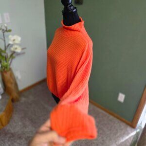 Pilcro Women’s Orange Ribbed Sweater – Size S